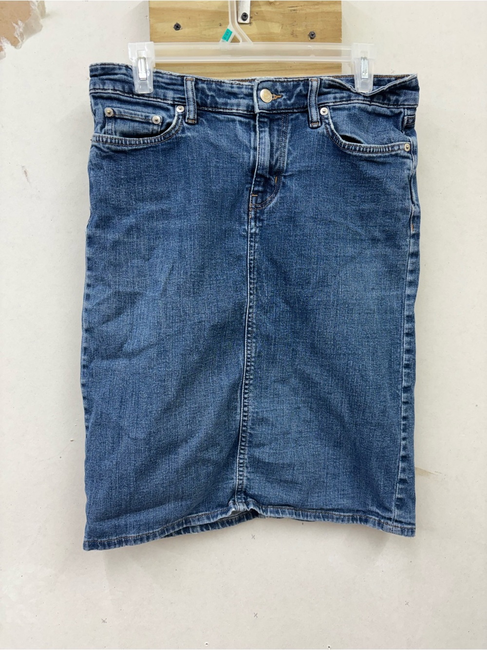 Vtg classic Lauren Ralph Lauren denim skirt size 4 (32X23)
